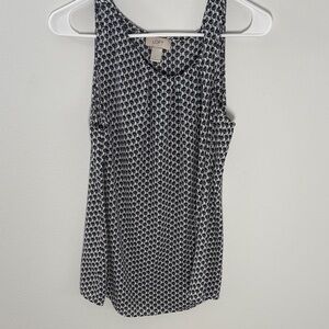 LOFT Monochrome Patterned Tank Top